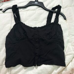 Black crop top